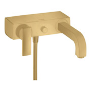 hansgrohe Wannen-Einhebelmischer Axor Citterio AP, Ausl. 241mm, m Hebel, brush. gol opt