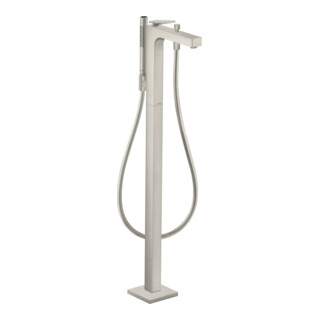 hansgrohe Wannen-Einhebelmischer Axor Citterio boden, m Hebel, Rautens, Edelstahl-Optik