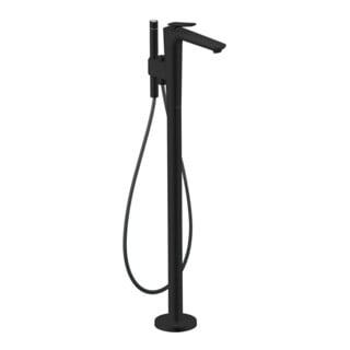 hansgrohe Wannen-Einhebelmischer Axor Citterio C cubic cut, ms, bodensteh., Ausl. 194mm