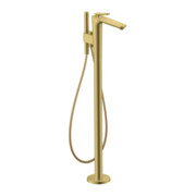 hansgrohe Wannen-Einhebelmischer Axor Citterio C cubic cut, po g op, boden, Ausl. 194mm