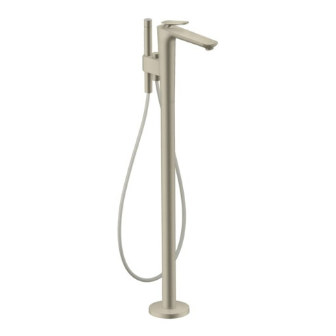 hansgrohe Wannen-Einhebelmischer Axor Citterio C o S, brush. ni., bodensteh., Ausl. 194mm