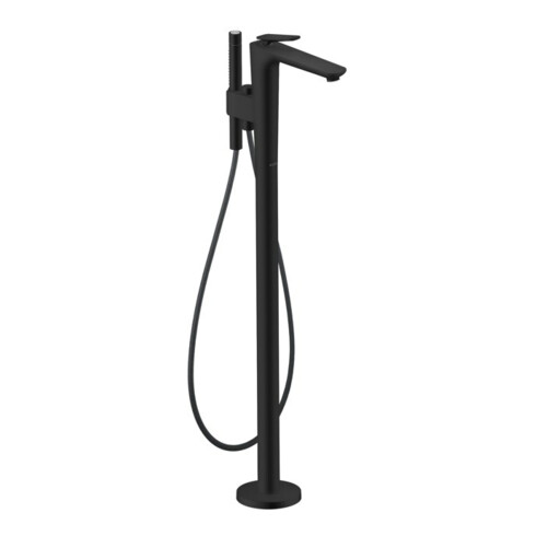 hansgrohe Wannen-Einhebelmischer Axor Citterio C o S, matt-sw, bodensteh., Ausl. 194mm