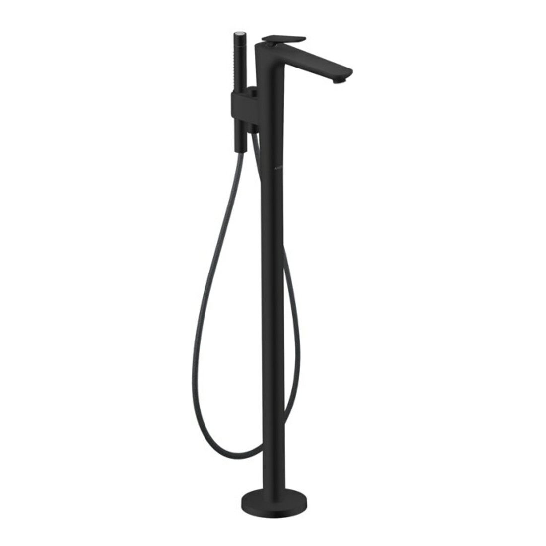 hansgrohe Wannen-Einhebelmischer Axor Citterio C o S, matt-sw, bodensteh., Ausl. 194mm