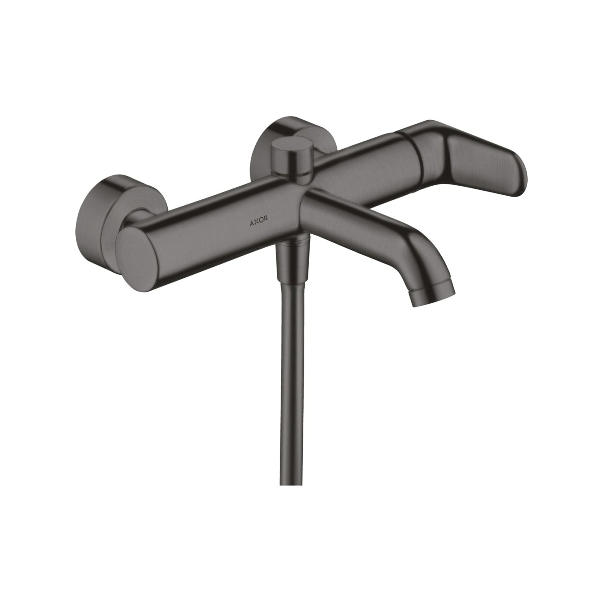 hansgrohe Wannen-Einhebelmischer Axor Citterio M AP, Ausl. 200mm, brushed black chrome