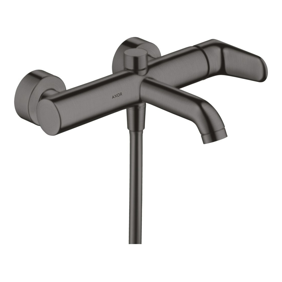 hansgrohe Wannen-Einhebelmischer Axor Citterio M AP, Ausl. 200mm, brushed black chrome