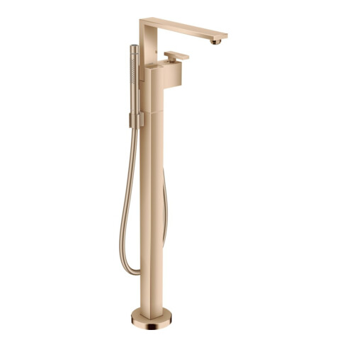 hansgrohe Wannen-Einhebelmischer Axor Edge Ausl. 255mm, bodensteh., pol. red gold