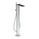 hansgrohe Wannen-Einhebelmischer Axor MyEdition A 196mm, boden, m Pl., chr./Schw.-gl.-1