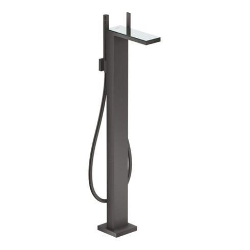 hansgrohe Wannen-Einhebelmischer Axor MyEdition A 196mm, boden, o. Pl., brush. bla vc
