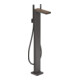hansgrohe Wannen-Einhebelmischer Axor MyEdition A 196mm, boden, o. Pl., brush. bla vc
