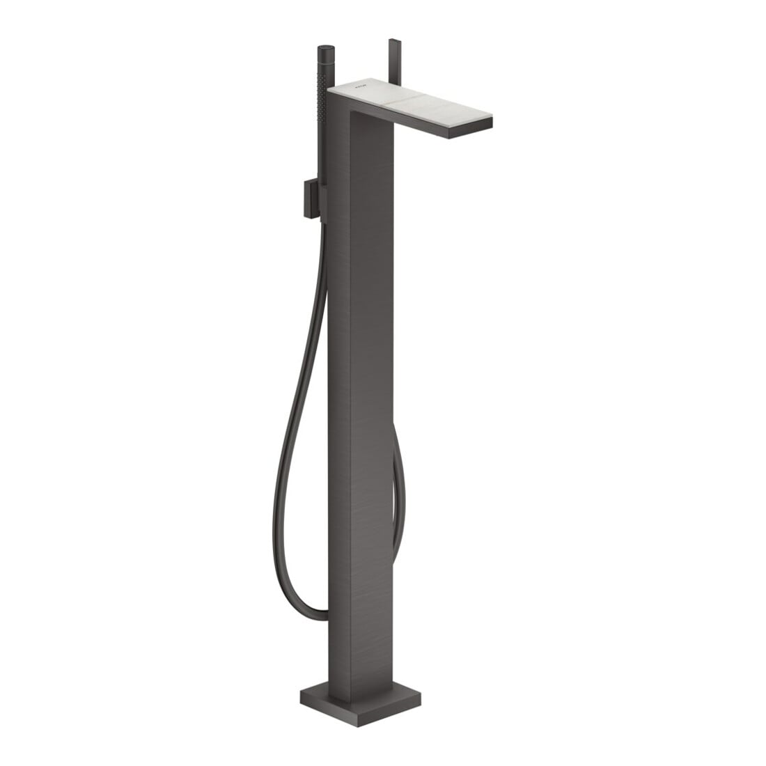 hansgrohe Wannen-Einhebelmischer Axor MyEdition A 196mm, boden, o. Pl., brush. bla vc