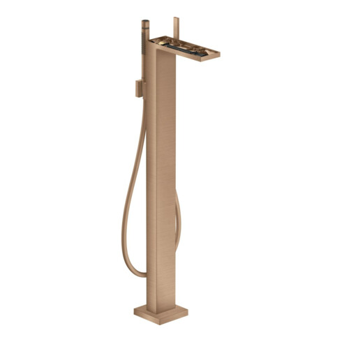 hansgrohe Wannen-Einhebelmischer Axor MyEdition A 196mm, boden, o. Pl., brush. r gol