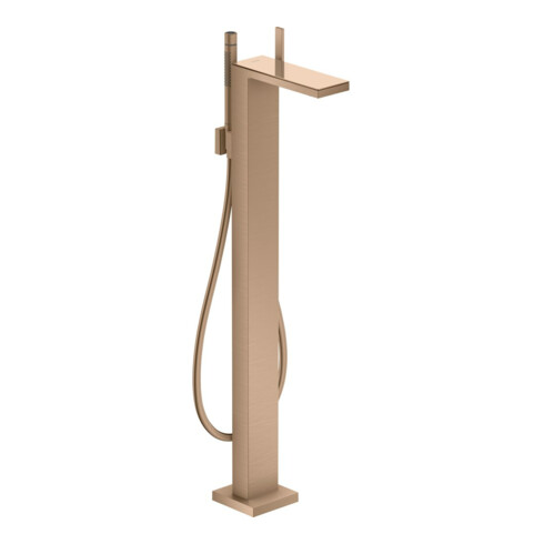 hansgrohe Wannen-Einhebelmischer Axor MyEdition A 196mm, boden, o. Pl., brush. r gol