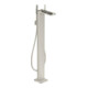 hansgrohe Wannen-Einhebelmischer Axor MyEdition A 196mm, boden, o. Pl., Edelstahl-Optik-1
