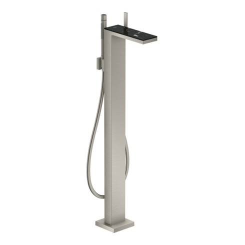 hansgrohe Wannen-Einhebelmischer Axor MyEdition A 196mm, boden, o. Pl., Edelstahl-Optik