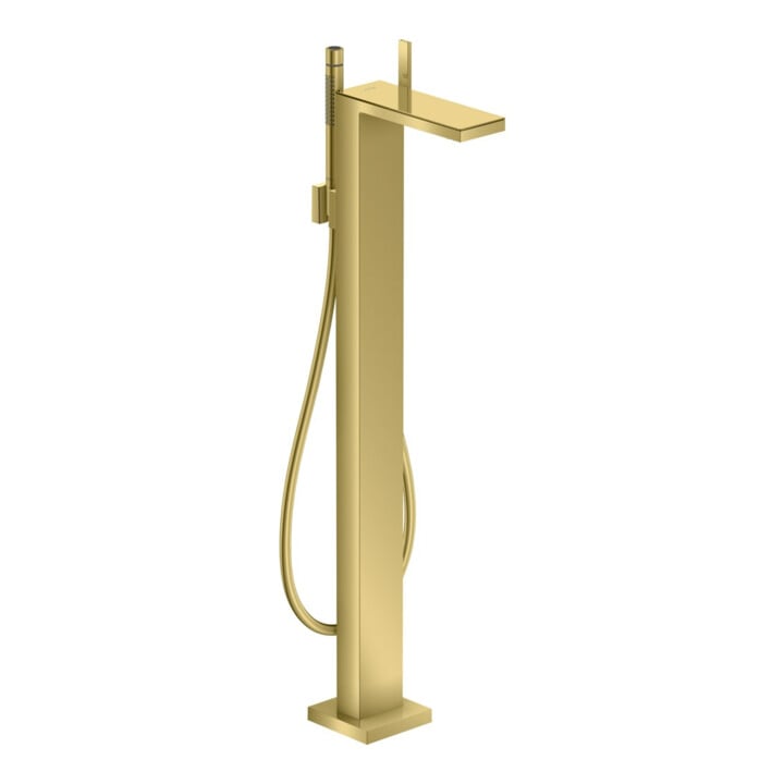 hansgrohe Wannen-Einhebelmischer Axor MyEdition A 196mm, boden, o. Pl., pol. gol opt