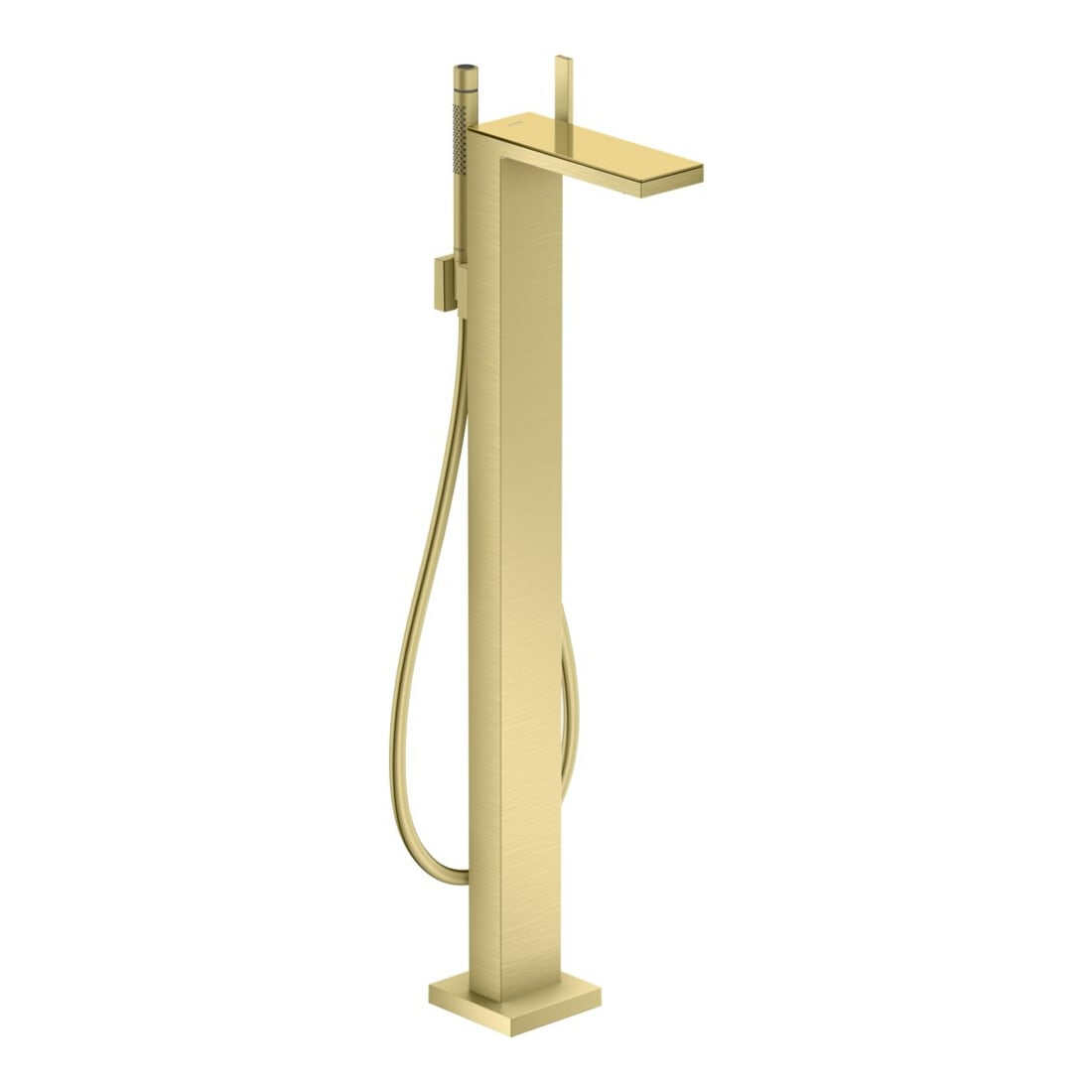 hansgrohe Wannen-Einhebelmischer Axor MyEdition A 196mm, bodensteh., o. Pl., brush. br