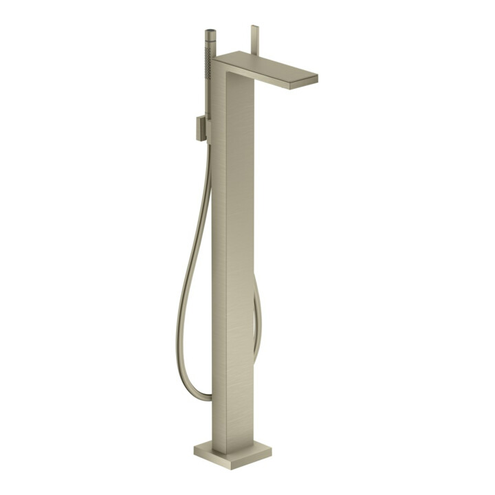 hansgrohe Wannen-Einhebelmischer Axor MyEdition A 196mm, bodensteh., o. Pl., brush. ni.