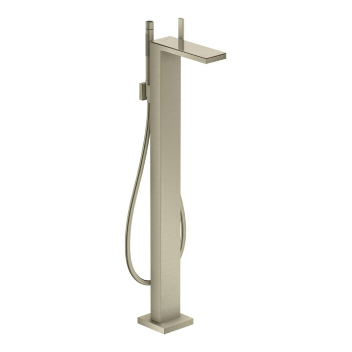 hansgrohe Wannen-Einhebelmischer Axor MyEdition A 196mm, bodensteh., o. Pl., brush. ni.