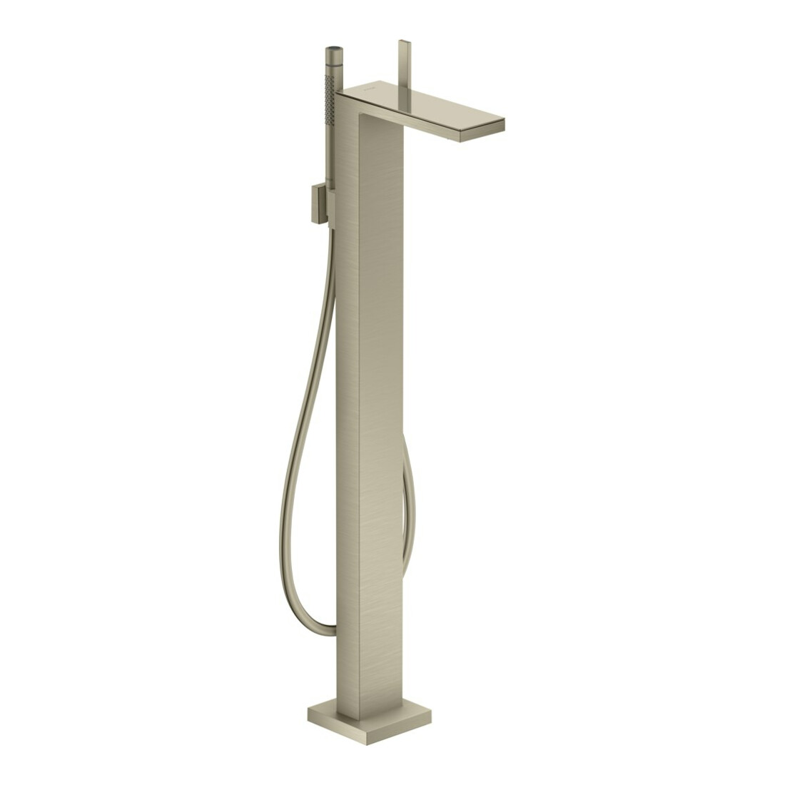 hansgrohe Wannen-Einhebelmischer Axor MyEdition A 196mm, bodensteh., o. Pl., brush. ni.