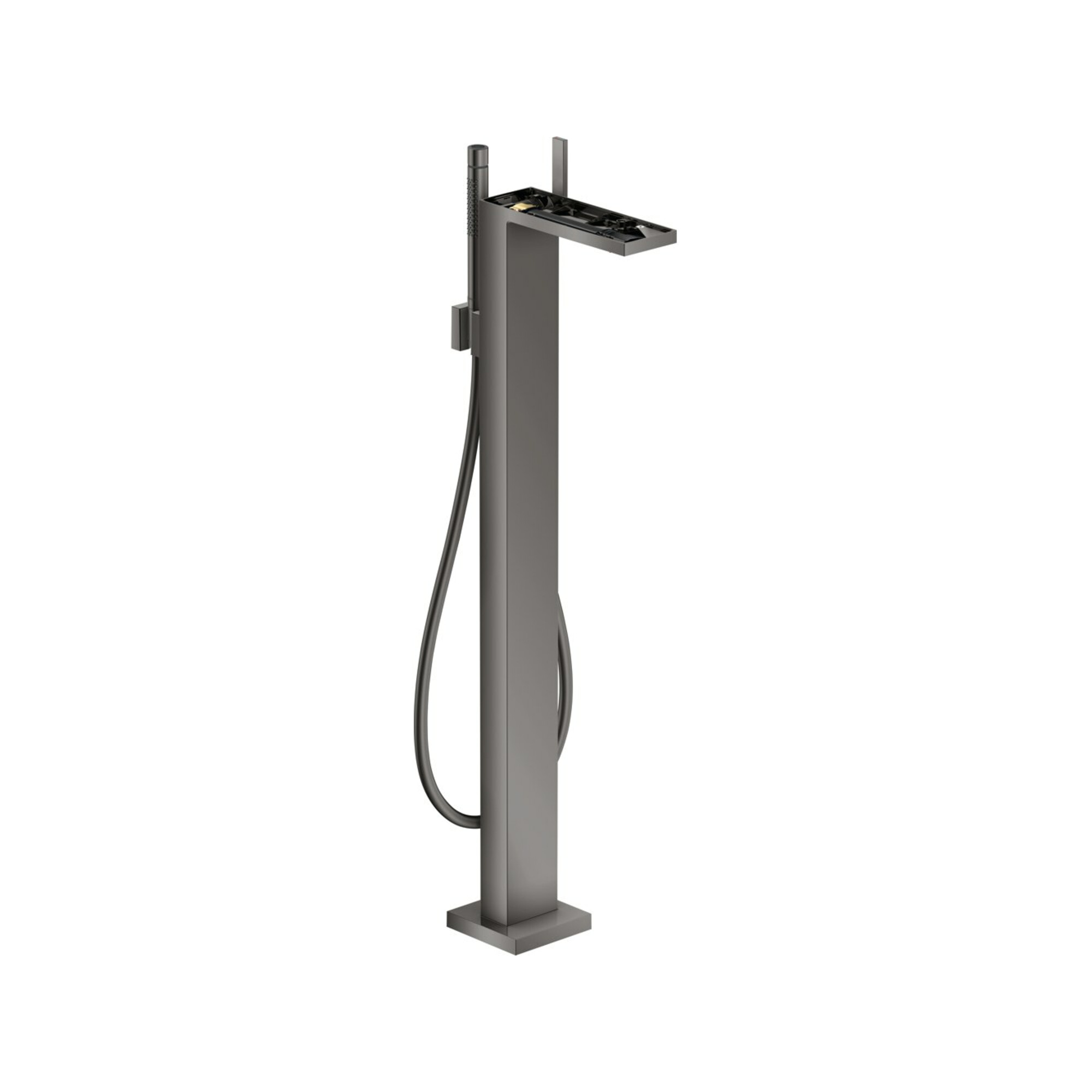 hansgrohe Wannen-Einhebelmischer Axor MyEdition A 196mm, bodensteh., o. Pl., pol. bla vc