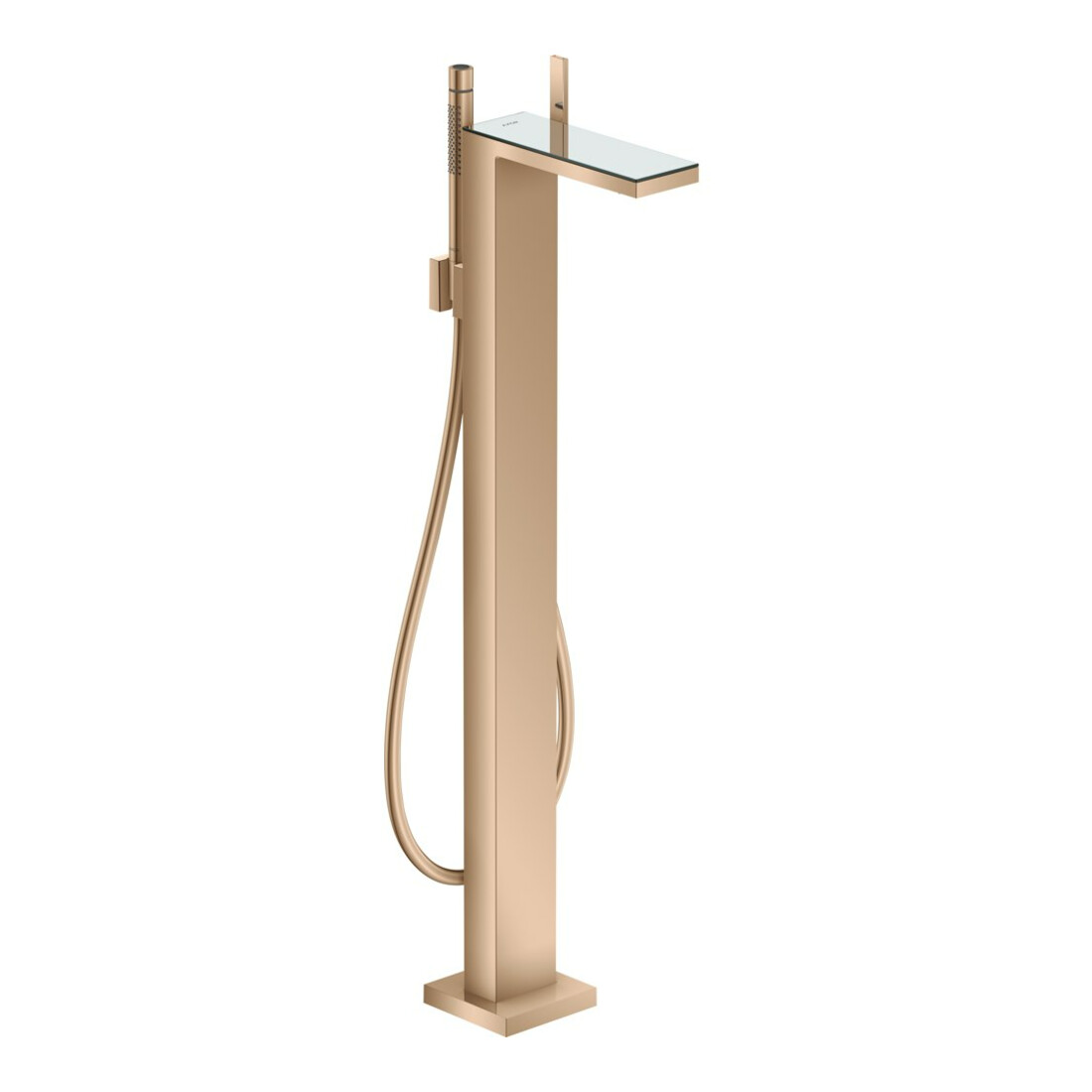hansgrohe Wannen-Einhebelmischer Axor MyEdition A 196mm, bodensteh., o. Pl., pol. r gol