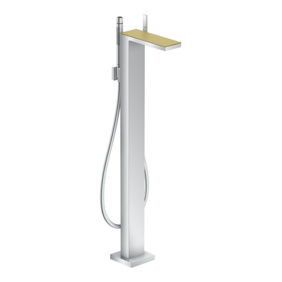 hansgrohe Wannen-Einhebelmischer Axor MyEdition Ausl. 196mm, bodensteh., o. Pl., chrom