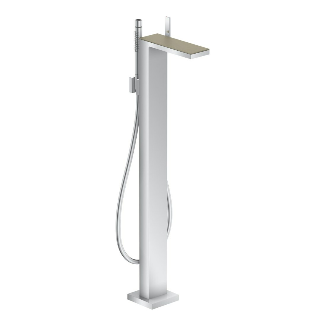 hansgrohe Wannen-Einhebelmischer Axor MyEdition Ausl. 196mm, bodensteh., o. Pl., chrom