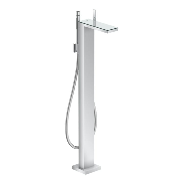 hansgrohe Wannen-Einhebelmischer Axor MyEdition Ausl. 196mm, bodensteh., o. Pl., chrom