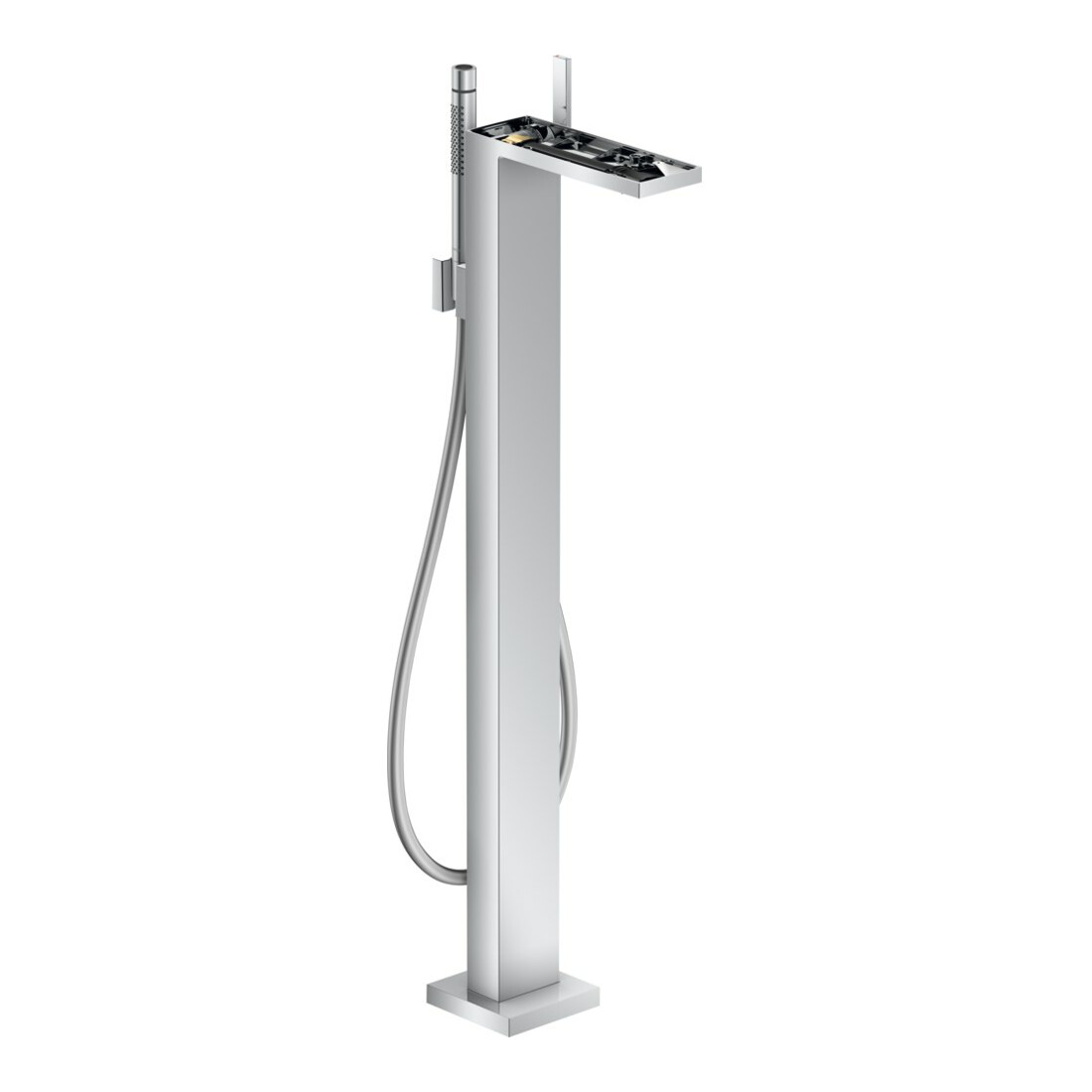 hansgrohe Wannen-Einhebelmischer Axor MyEdition Ausl. 196mm, bodensteh., o. Pl., chrom