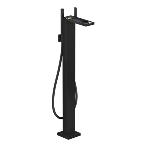 hansgrohe Wannen-Einhebelmischer Axor MyEdition Ausl. 196mm, bodensteh., o. Pl., matt-sw