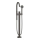 hansgrohe Wannen-Einhebelmischer Axor One Ausl. 220mm, bodensteh., brush. bla vc-1