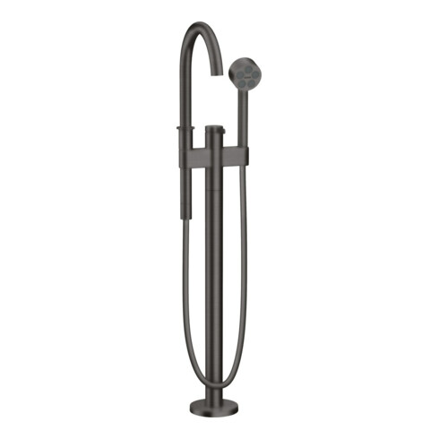 hansgrohe Wannen-Einhebelmischer Axor One Ausl. 220mm, bodensteh., brush. bla vc