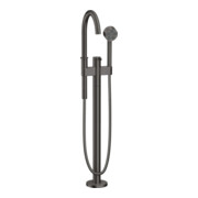 hansgrohe Wannen-Einhebelmischer Axor One Ausl. 220mm, bodensteh., brush. bla vc