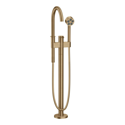 hansgrohe Wannen-Einhebelmischer Axor One Ausl. 220mm, bodensteh., brushed bronze