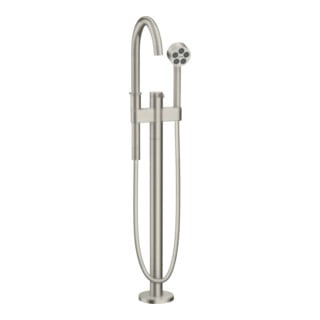 hansgrohe Wannen-Einhebelmischer Axor One Ausl. 220mm, bodensteh., Edelstahl-Optik