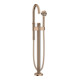 hansgrohe Wannen-Einhebelmischer Axor One Ausl. 220mm, bodensteh., pol. red gold-1