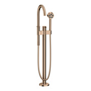 hansgrohe Wannen-Einhebelmischer Axor One Ausl. 220mm, bodensteh., pol. red gold