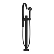 hansgrohe Wannen-Einhebelmischer Axor One Ausl. 220mm, bodenstehend, mattschwarz