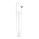 hansgrohe Wannen-Einhebelmischer Axor One Ausladung 220mm, bodenstehend, mattweiß-1