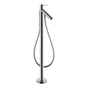 hansgrohe Wannen-Einhebelmischer Axor Starck A 156mm, boden, m Hebel, brush. r gol
