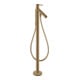 hansgrohe Wannen-Einhebelmischer Axor Starck A 156mm, boden, m Pin-Griff, brush. bron-1