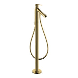 hansgrohe Wannen-Einhebelmischer Axor Starck A 156mm, boden, m Pin-Griff, po gol opt