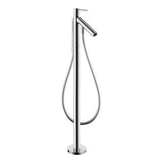hansgrohe Wannen-Einhebelmischer Axor Starck A 156mm, bodensteh., m Pin-Griff, chr