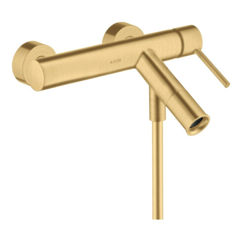 hansgrohe Wannen-Einhebelmischer Axor Starck AP, A 200mm, m Pin-Griff, brush. gol opt