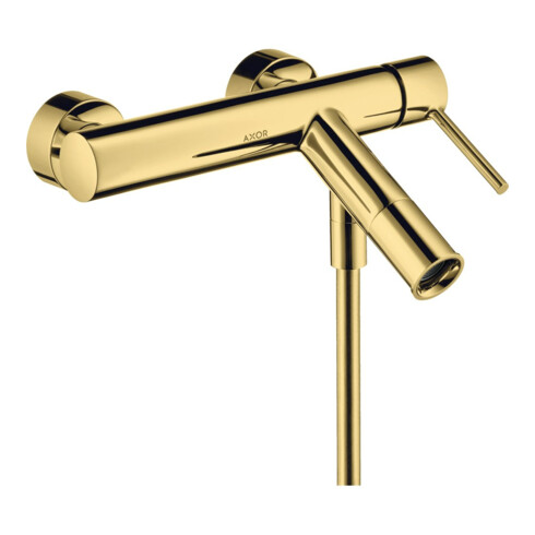 hansgrohe Wannen-Einhebelmischer Axor Starck AP, A 200mm, m Pin-Griff, pol. gol opt