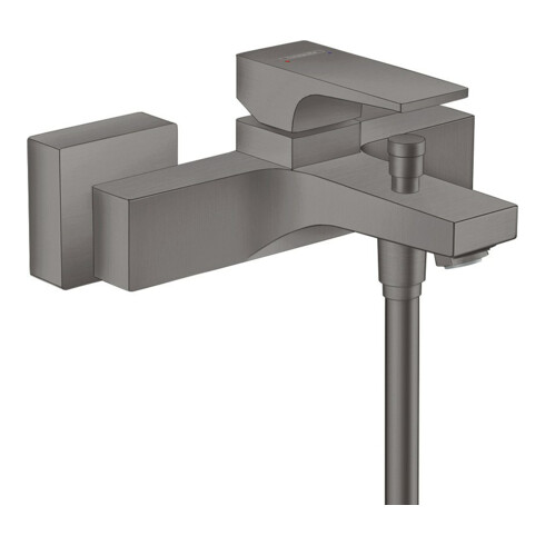 hansgrohe Wannen-Einhebelmischer Metropol AP, m Hebel, Ausl. 180mm, brush. bla vc