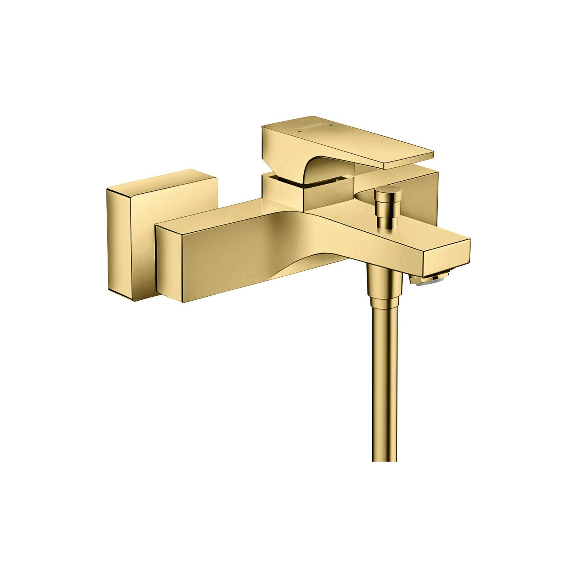 hansgrohe Wannen-Einhebelmischer Metropol AP, m Hebel, Ausl. 180mm, pol. gol optic