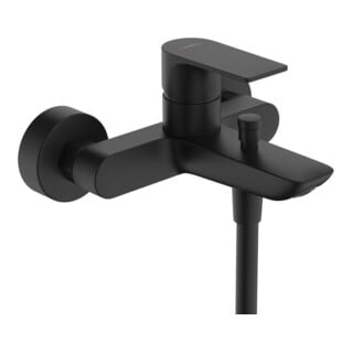 hansgrohe Wannen-Einhebelmischer Rebris E AP, 2 Verbr., Ausl. 182mm, mattschwarz