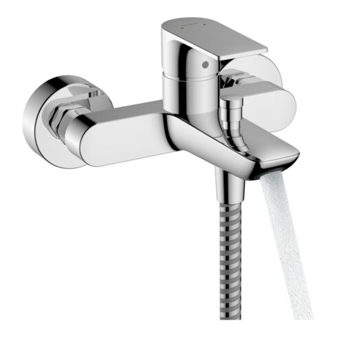 hansgrohe Wannen-Einhebelmischer Rebris E AP, 2 Verbr., Ausladung 182mm, chrom