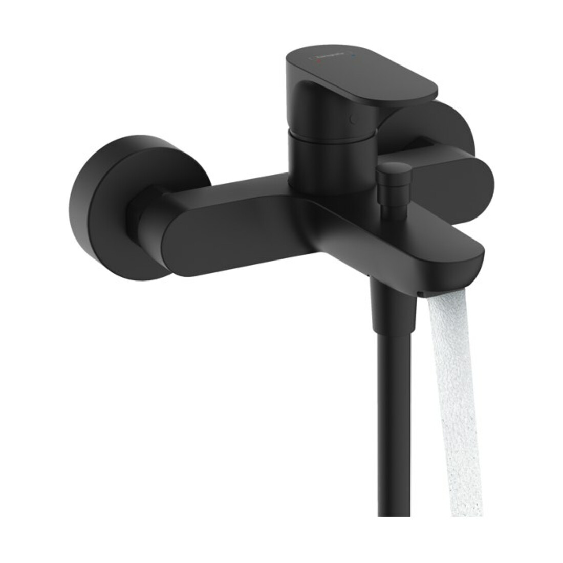 hansgrohe Wannen-Einhebelmischer Rebris S AP, 2 Verbr., Ausl. 173mm, mattschwarz